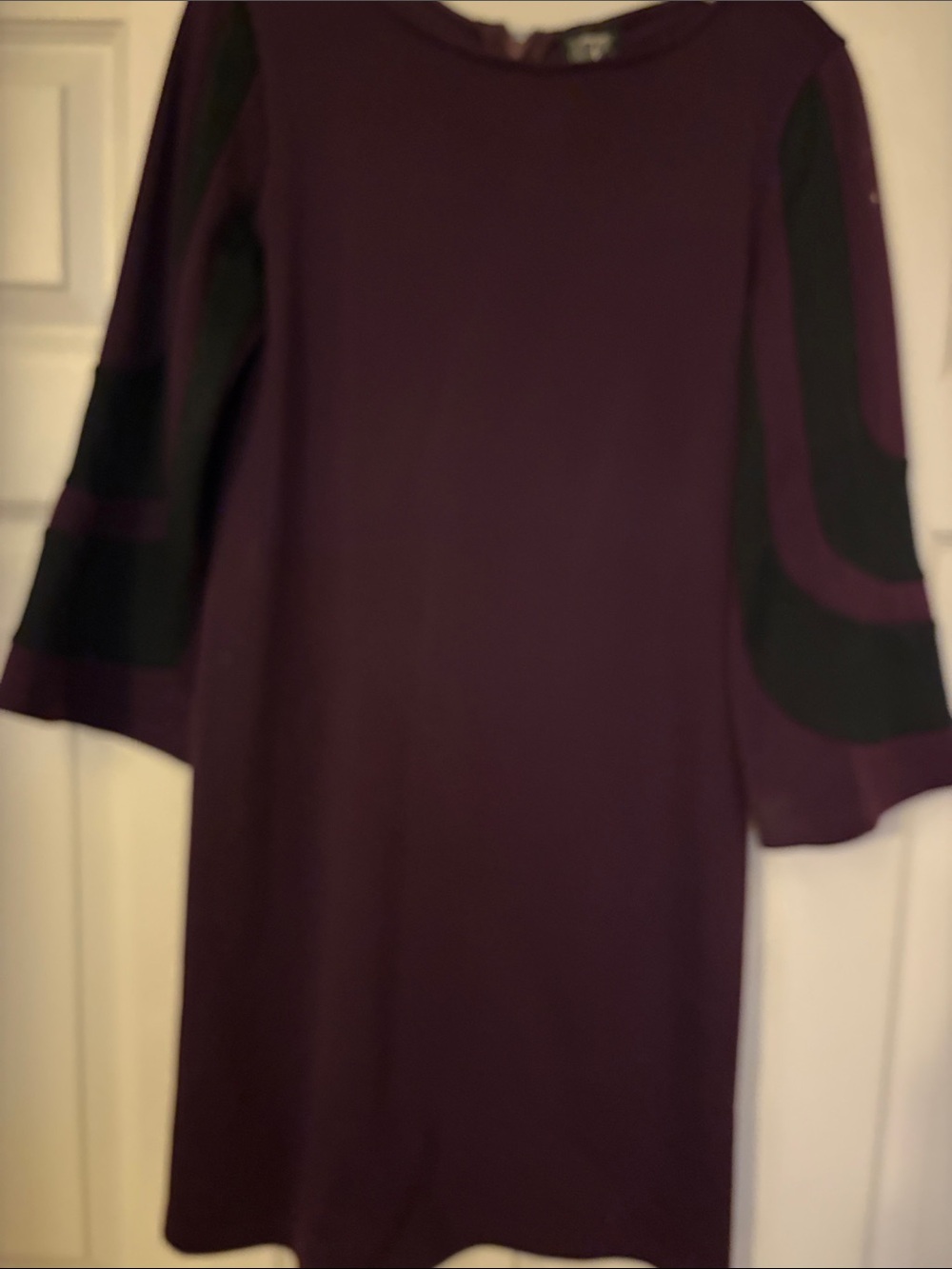 JAX Color Block Dress in Purple & Black Size 10